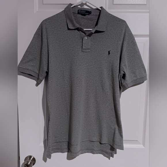 Polo Ralph Lauren Men’s Polo Shirt Gray Heather Size M/M, Short Sleeve - Picture 1 of 10